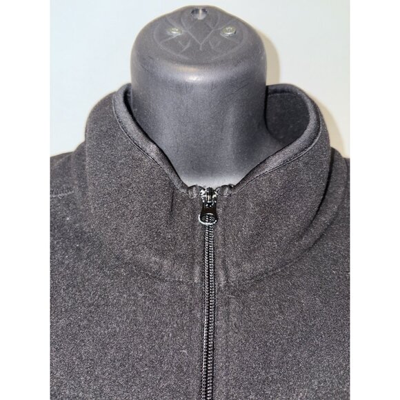 Danskin Now Womens Size 2X Fleece Vest Black Pockets Full Front Zipper - Picture 2 of 6